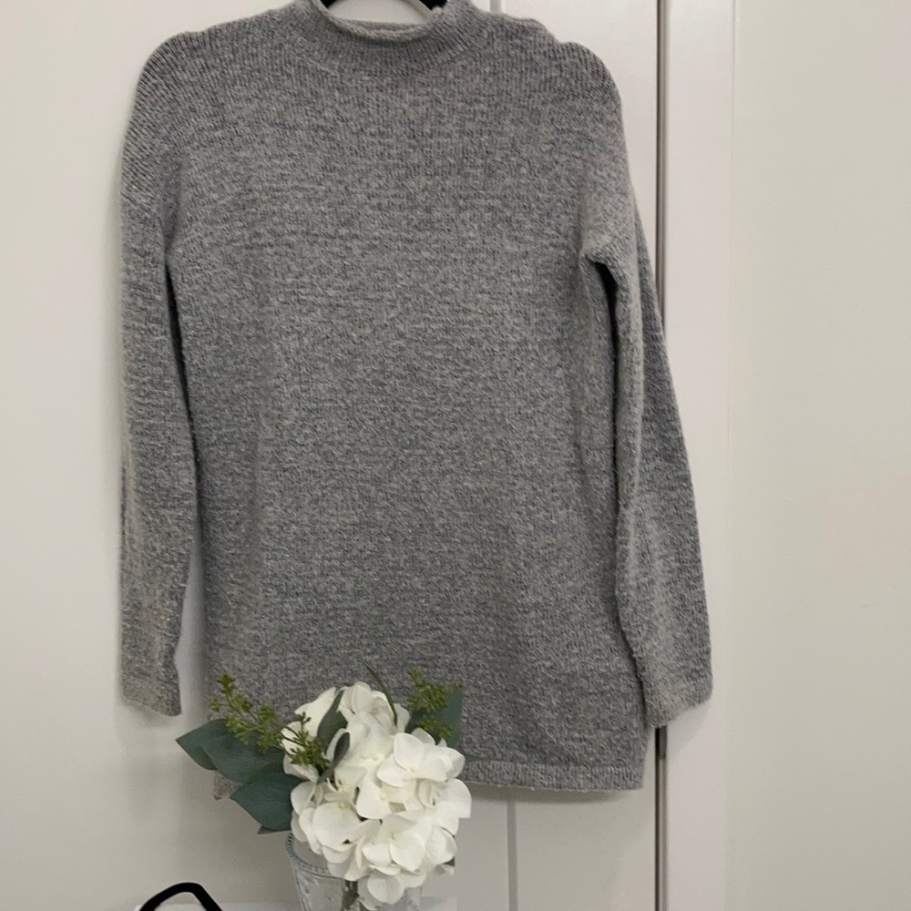 Gray sweater tunic